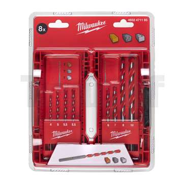 Sada vrtáků do betonu - 8ks