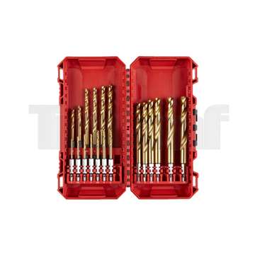 Vrtáky do kovu M Drill Swave, HSS-G TiN, 19 ks set
