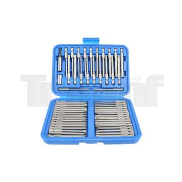 bity 1/4", PL - PH - PZ - Inbus - Torx - speciální, délka 75 mm, sada 55 dílů