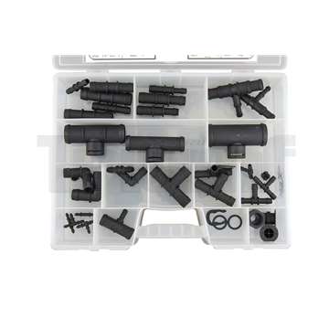 spojky na opravu hadic, PVC, 119 ks