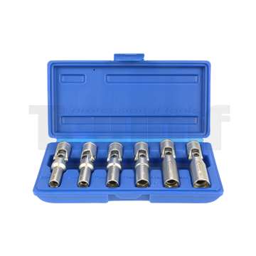 hlavice nástrčné 3/8", 6ti hran 8 - 16 mm, výkyvné, sada 6 dílů