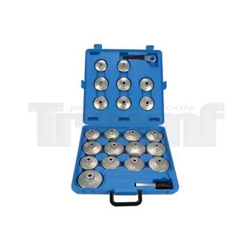 hlavice nástrčné 1/2", na olejové filtry, sada 23 dílů