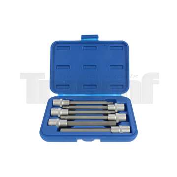 hlavice zástrčné 1/2", Inbus 5 - 12 mm, délka 140 mm, sada 6 dílů