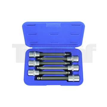 hlavice zástrčné 1/2", Inbus 5 - 12 mm, délka 140 mm, s koulí, sada 6 dílů