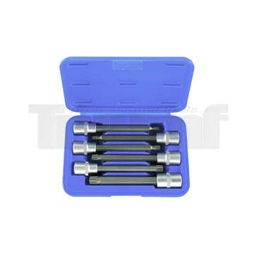 hlavice zástrčné 1/2", XZN M5 - M14, délka 140 mm, sada 6 dílů