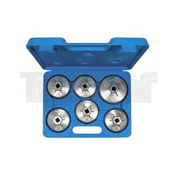 hlavice nástrčné 1/2", na olejové filtry, sada 6 dílů