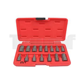 hlavice zástrčné, Spirál 6 -12 mm, na poškozené hlavy šroubů, sada 7 dílů