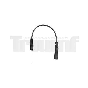kabel měřící s jehlovým hrotem pr. 0,7 mm, k multimetrům, černý