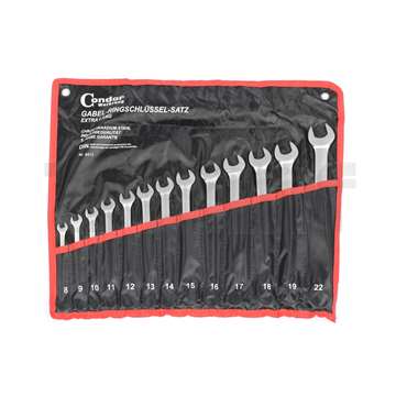 klíče očkoploché 8 - 22 mm, prodloužené, sada 13 dílů, v textilním obalu