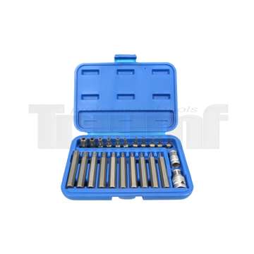 bity 10 mm, Torx T10 - T60, vrtané, sada 23 dílů