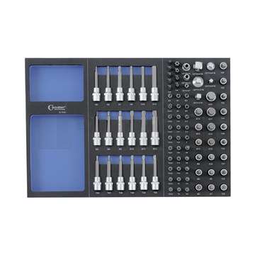 modul - hlavice zástrčné 1/4" - 1/2", 87 dílů