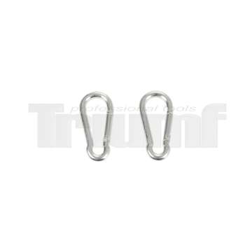 karabina s výklopným poutkem 40 x 4 mm, sada 2 díly