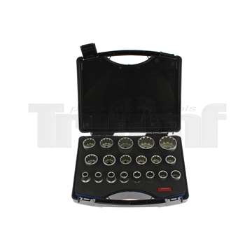 hlavice nástrčné 1/2", VarioPlus 8 - 32 mm, sada 19 dílů