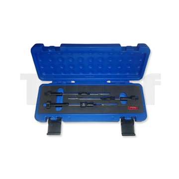 sada čistících fréz na sedla žhavičů s vodítkem M8x1, M10x1, M10x1,25 čistí 3 plochy