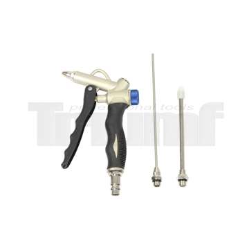 pistole ofukovací s regulací, 3 trysky, pogumovaná rukojeť