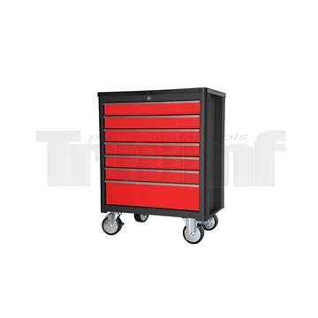 vozík montážní vybavený, 7 zásuvek, červený, 184 dílů