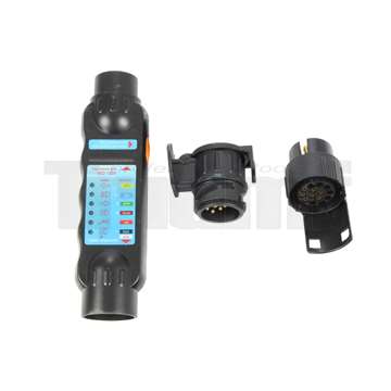 tester zásuvek a zástrček s 7 a 13 póly pro přívěsné vozíky