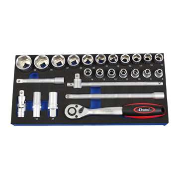 modul - gola sada 1/2", 25 dílů, velikost 1/3