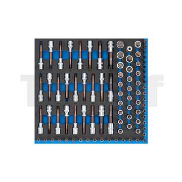 modul - hlavice zástrčné 1/4" - 1/2", Xcess Performance, 89 dílů, velikost 2/3