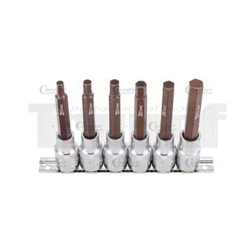 hlavice zástrčné 1/2", Inbus 6 - 12 mm, Xcess Performance, délka 100 mm, sada 6 dílů