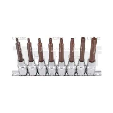 hlavice zástrčné 1/2", Torx T25 - 60, Xcess Performance, délka 100 mm, sada 8 dílů