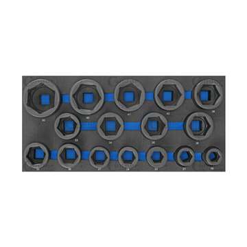 modul - nástrčné hlavice 3/4", tvrzené, 16 dílů, velikost 1/3