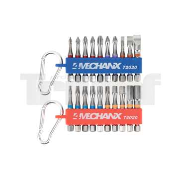 bity 1/4" úderové Impakt, PL - PH - PZ - Imbus - Torx, sada 20 dílů