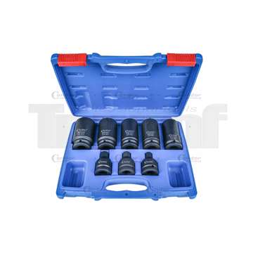 hlavice nástrčné a zástrčné 3/4", 12ti hran a Inbus, sada 8 dílů