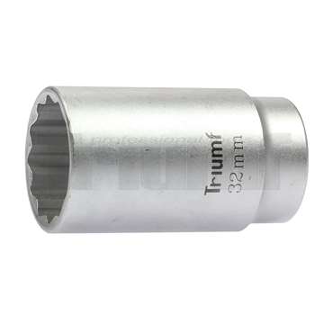 hlavice nástrčná 1/2", 12ti hran 32 mm, prodloužená, extra tenká