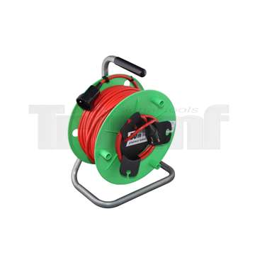 kabel prodlužovací BASIC, 1 pohyblivá zásuvka, na bubnu, H05VV-F3G1,5, 230V