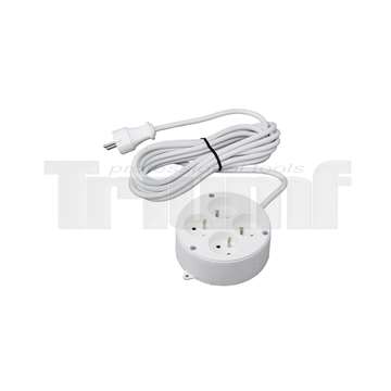 kabel prodlužovací BASIC 2 m, 4 zásuvky, H05VV-F3G1,5, 230V