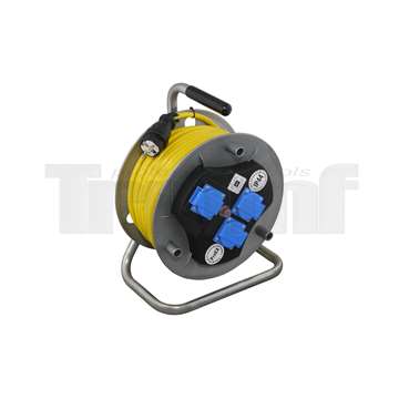 kabel prodlužovací ELITE 40 m, 3 zásuvky, na bubnu, mrazuvzdorný, AT-N07V3V3-F3G1,5, 230V, IP44