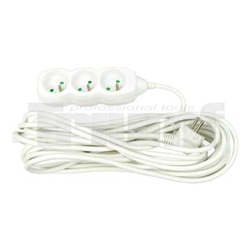 kabel prodlužovací 3 zásuvky, délka 3 m