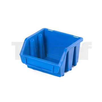 box plastový Ergobox 2 pro závěsné lišty, modrý, rozměr 116 x 161 x 75 mm
