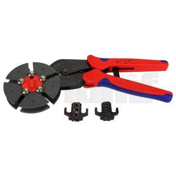 kleště konektorové ráčnové na izolované, neizolované konektory a kabelové koncovky, 6 dílů