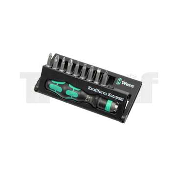 bity 1/4", PL - PH - PZ - Torx, délka 25 mm, se šroubovací rukojetí, sada10 dílů