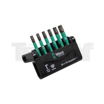 bity 1/4", Torx T20 - T40, impaktor, délka 50 mm, sada 6 dílů