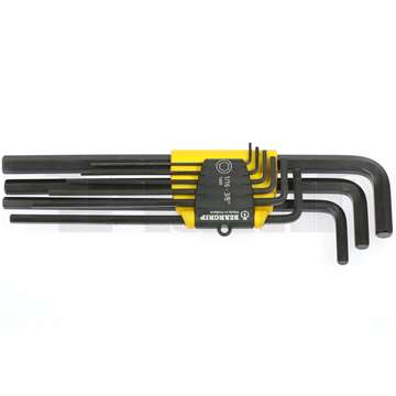 klíče zástrčné Inbus 1/16" - 3/8", extra dlouhé, sada 9 dílů, 1446