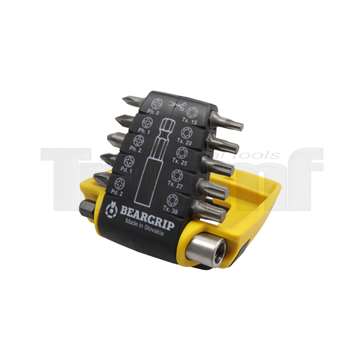 bity 1/4", PH - PZ - Torx, sada 11 dílů ClipPac, 3053/11