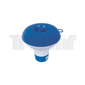 dávkovač bazénové chemie, plovákový, mini