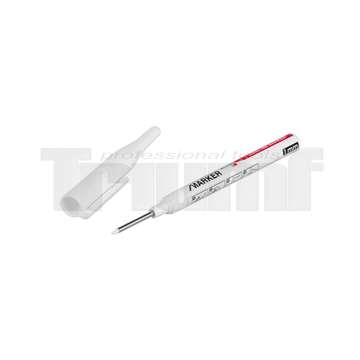 značkovač hloubkový průmyslový s extra dlouhým hrotem, bílý, 1 ks