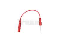 kabel měřící s jehlovým hrotem pr. 0,7 mm, k multimetrům, červený