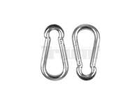 karabina s výklopným poutkem 60 x 6 mm, sada 2 díly