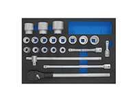 modul - gola sada 3/4", 12ti hranné hlavice, 21 dílů