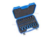 hlavice nástrčné 1/2", 6ti hran 8 - 32 mm, tvrzené, sada 40 dílů